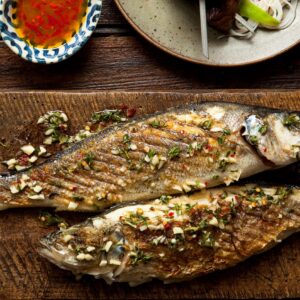 Grilled Whole Sea Bass