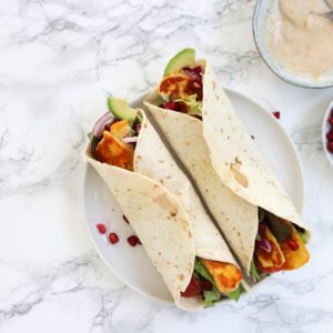 Haloumi wrap