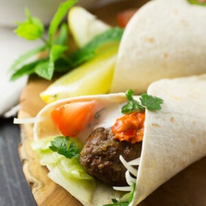 Lamb Kofta Meshwi wrap